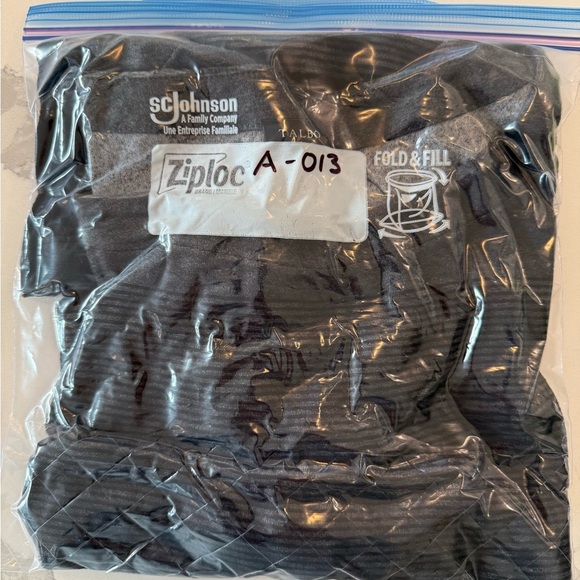 Talbots Luxe Velour Charcoal & Black Color-block Soft Top Women’s X-Small NWT - Picture 9 of 9